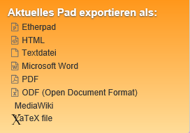 Piratenpad exportieren