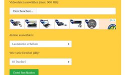 Videolautstärke erhoehen