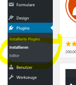 Plugin in WordPress installieren