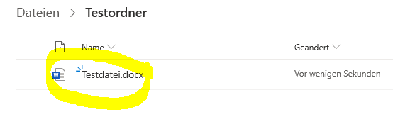 Testdatei hochgeladen