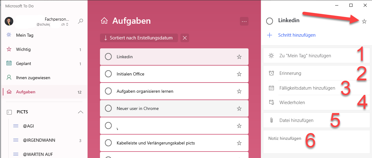 Aufgaben Organisieren Mit To Do Liste Von Microsoft Ict Wiki