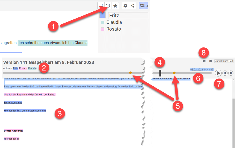 Edupad Timeline