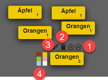 Karten bearbeiten Oncoo